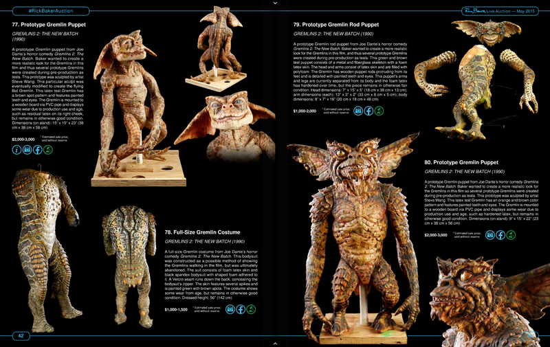 Illustration for article titled Rick Baker subasta sus figuras de FX, y solo el catálogo ya es genial